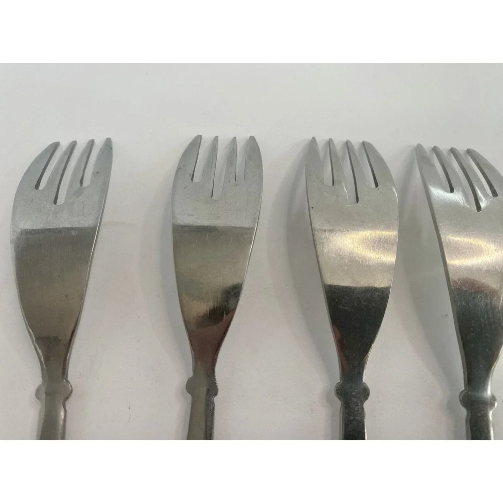 Salad Forks Stanley Roberts Rogers SRB60 Japan Stainless Lot Of 4 Replacements